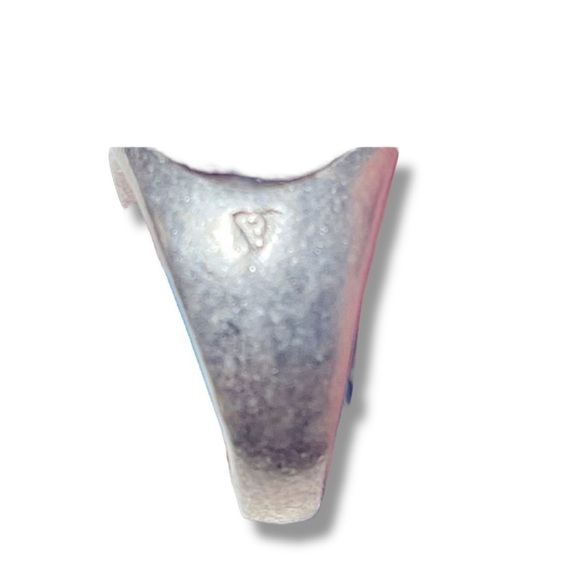 GUESS VTG 90s Marbled Brown faux stone Sterling Silver Ring Size 6 - Picture 6 of 9